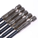 15 pcs High Speed Steel Titanium Coated Drill Bits Set 3 4 5 mm Hex Shank