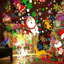 Outdoor Indoor LED Lamp Projection Lamp Party Decor Rotating Snowflake Light