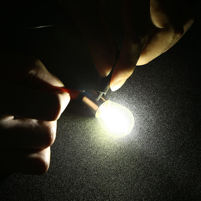 LED Bulb 1157 BAY15D 3030 SMD Glass Turn Signal Brake Light Bulb (White) Newly