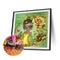 #A 5D DIY Diamond Painting Flower Girl Special-shaped Partial Drill Mosaic Wall