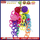 Pet Bird Toys Leather Rope Colorful Rattan Balls Strings Parrot Chew Toys