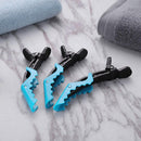 10pcs Durable Hairpins Duckbill Positioning Hairpin DIY Salon Tool (Blue)