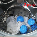 2pcs 6.5cm Laundry Ball PVC Reusable Fabric Softener Home Clothes Dryer Ball