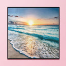 Full Cross Stitch 11CT Beach Counted Embroidery DIY Needlework Home Decorat