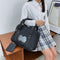 Cute Women Transparent Love Canvas Large Capacity Travel Handbag Shoulder Bags