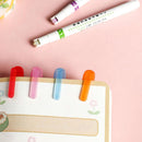 6X Heart Flower Dot Line Shaped Highlighter Pen Color Roller Tip Curve Liner`