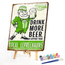 Beer Letter Colouring Oil Canvas Pictures DIY Hand Painted Paint By Numbers Kit