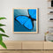 40x40cm Blue Butterfly Frameless Picture Oil Paint By Numbers Painted Picture
