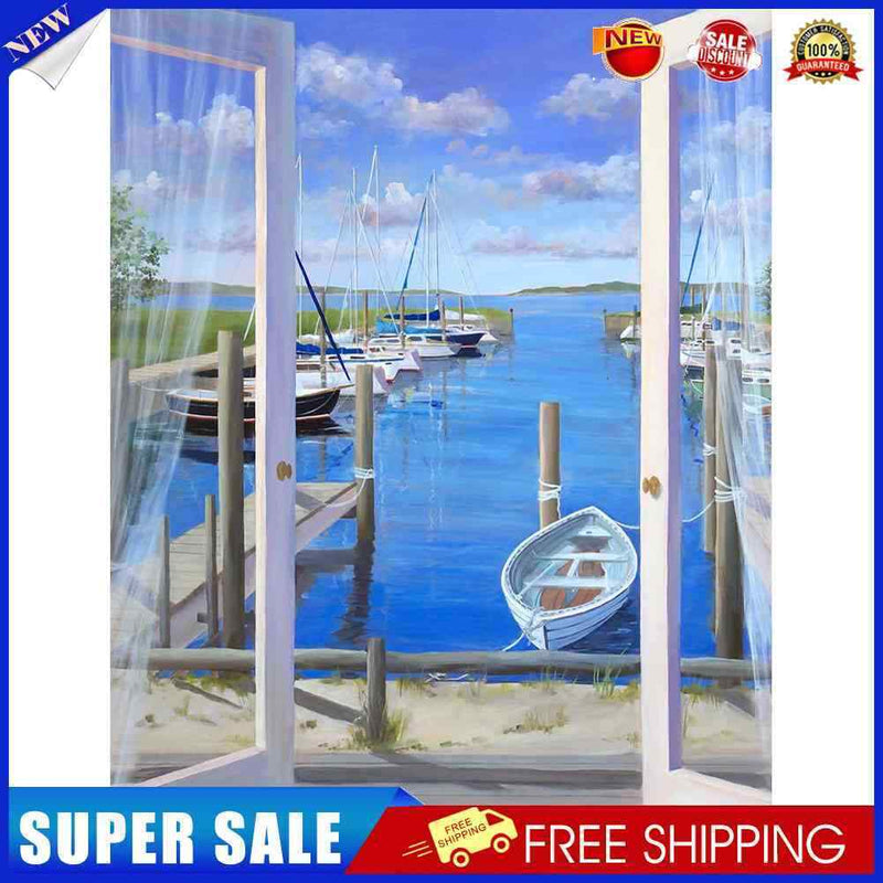 #A Paint By Numbers for Kid Beginner Outside Door Seascape Home Decor Painting