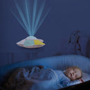 Kids Soft Pentagram Soothing Plush Toys Musical LED Projector Night Lamp Newly