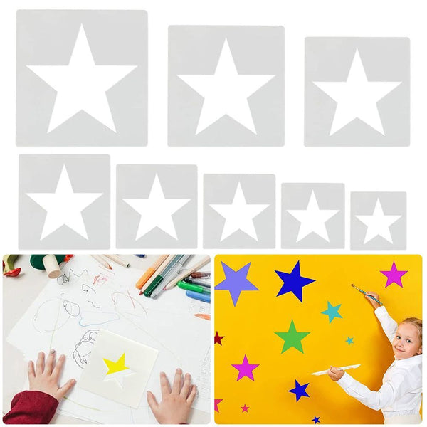 Decorative Star Template Stencils Painting Templates Scrapbooking Paper Card