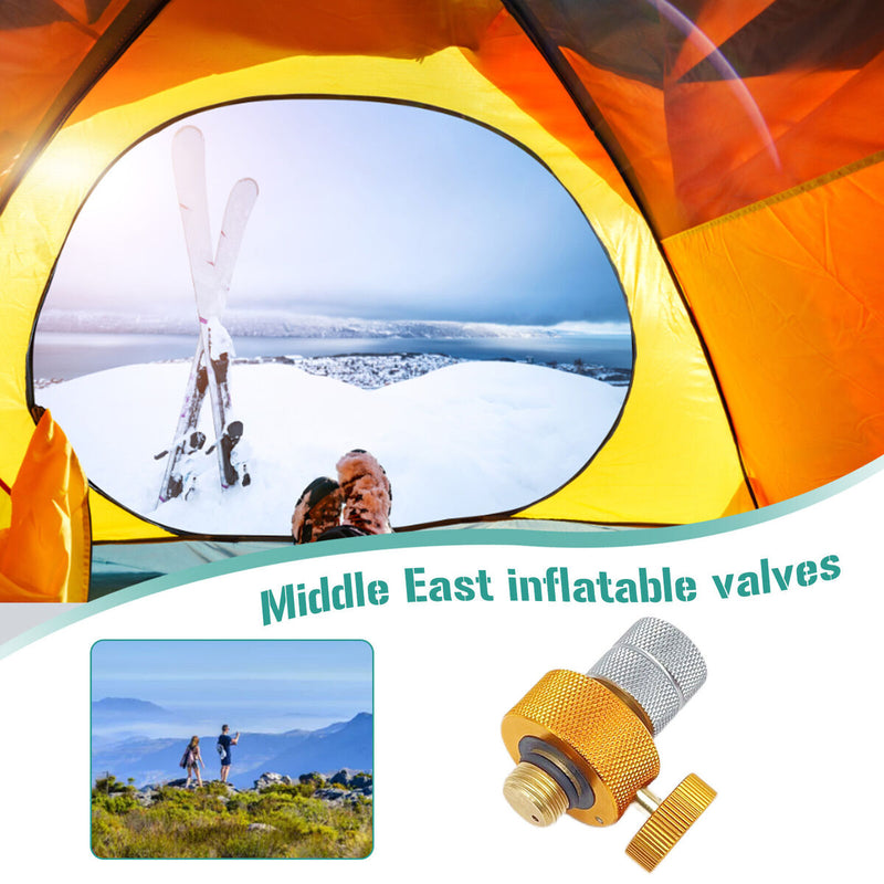 Gas Tank Coupler Converter Valve Adapter Gas Stove Switching for Outdoor Camping