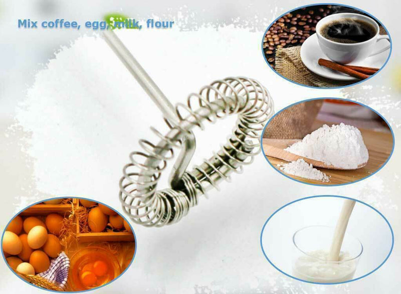 Frother Electric Milk Mixer Drink Foamer Coffee Egg Whisk Latte V6S0 Best O2Z6