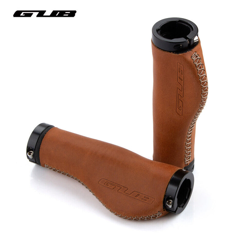 Club 1 Pair Bicycle Leather Handlebar Grip Covers Cycling Handle Protect Cover