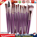 15pcs Eyeshadow Makup Brushes Tool Eye Powder Brush Set?Purple Coffee? Newly