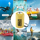 Waterproof Dry Bag Pack Sack Swimming Kayaking River Trekking (10L Yellow) Newly
