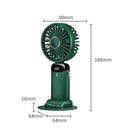 #A Portable Handheld Hanging Neck Fan Multifunctional LED Display Air Cooling Fa
