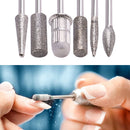 6pcs Nail Drill Bits Grinder Kit Manicure Art Polish Rotary Burr Cuticle Cutter