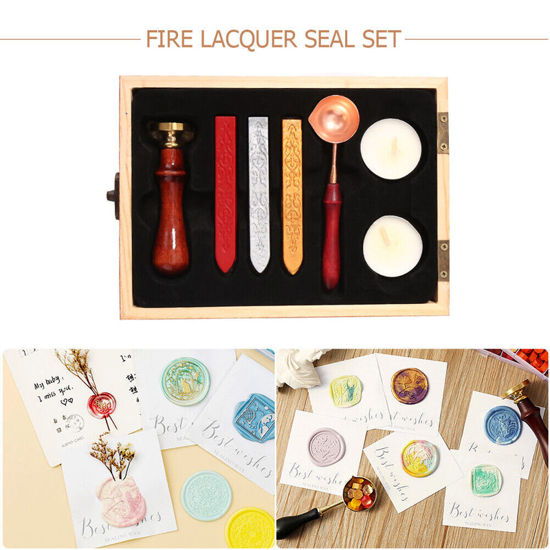 Creative Ancient Fire Paint Seal Set Seal Spoon Sealing Wax Stamp St