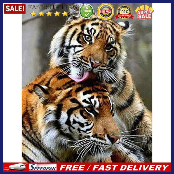 Handmade Static Animal 5D DIY Full Round Drill Drawing Kit Diamond Painting G