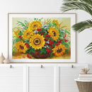 Sunflower Vase Diamond Painting Kits Partial Special Shaped Drill Home Decor