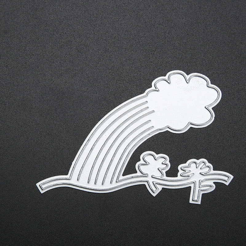 Cutting Die Decor Carbon Steel Rainbow Cloud Shape Craft Embossing-133495