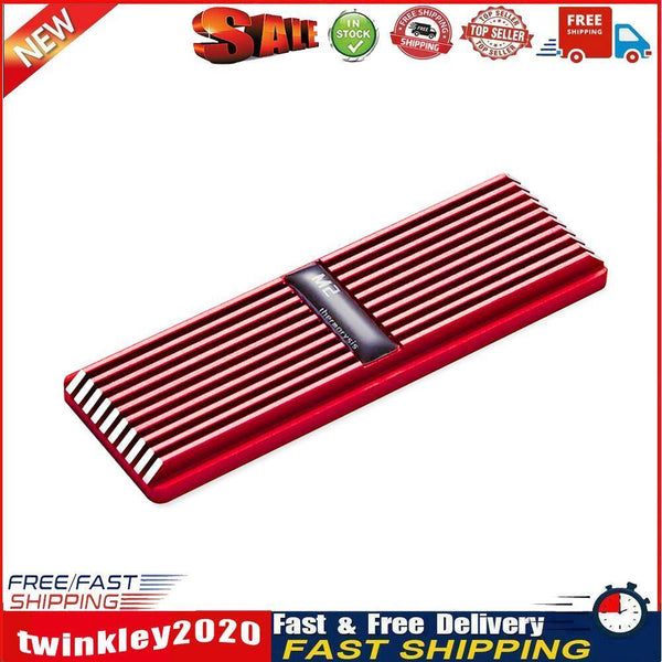 SSD Heatsink Radiator Cooler M.2 2280 NVME Heat Dissipation Pads (Red) Newly