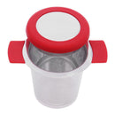 Stainless Steel Tea Strainers Infuser Steeping Loose Leaf Tea Filter(Red) Newly