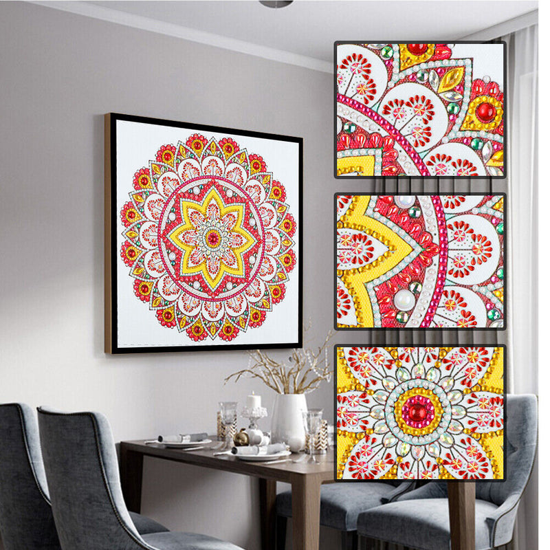 Special Shaped 5D DIY Diamond Painting Color Mandala Embroidery (HB015)