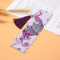 DIY Peafowl Special Shaped Diamond Painting Leather Tassel Bookmark Gift Newly