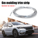 6m Universal Car Chrome Moulding Trim Strip Tape Door Edge Guard Cover Strips