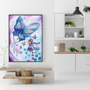 5D Crystal Drill Diamond Painting DIY Mosaic Kits (DZ516 Butterfly Girl)