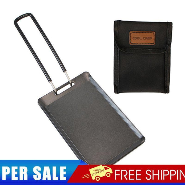 Mini BBQ Grill Pan Camping Outdoor Cookware Nonstick Grill Baking Plates
