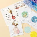 100pcs Octagon Sealing Wax Beads Envelope Seal Stamp Wax Tablet Pill (6pcs)