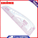 1pc 45x13cm Plastic Drawing Tailor Ruler DIY Household Sewing Measuring Ruler