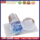 Nail Stamper Clear Silicone Head Manicure Tool Polish Transfer Template Kit