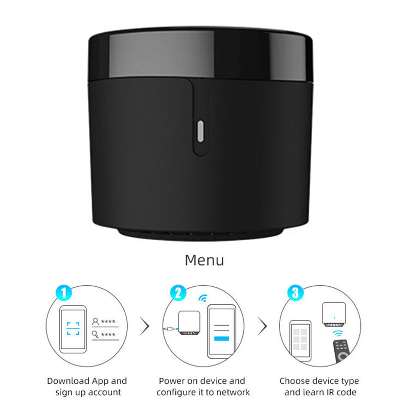 Broadlink RM4 Mini Wireless IR WiFi Smart Remote Control Work with Alexa Google