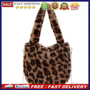 Retro Flower Leopard Print Plush Small Shoulder Bag Women Winter Messenger Bags