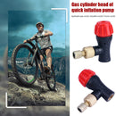 Bike Inflator CO2 Portable Valve Head Adapter for Bicycle Road MTB Tire Pump