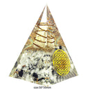 Ogan Pyramid Handmade Crushed Stone Energy Tower Pyramid Jewelry (B)