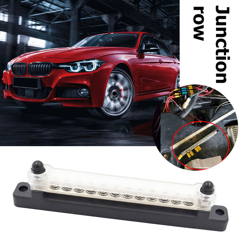 #A Universal Car Terminal Block with Transparent Cover Busbar for Car Boat Marin