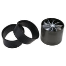 Car Turbo Charger Air Intake Gas Fuel Saver Car Refitting Fan Vent(Black)