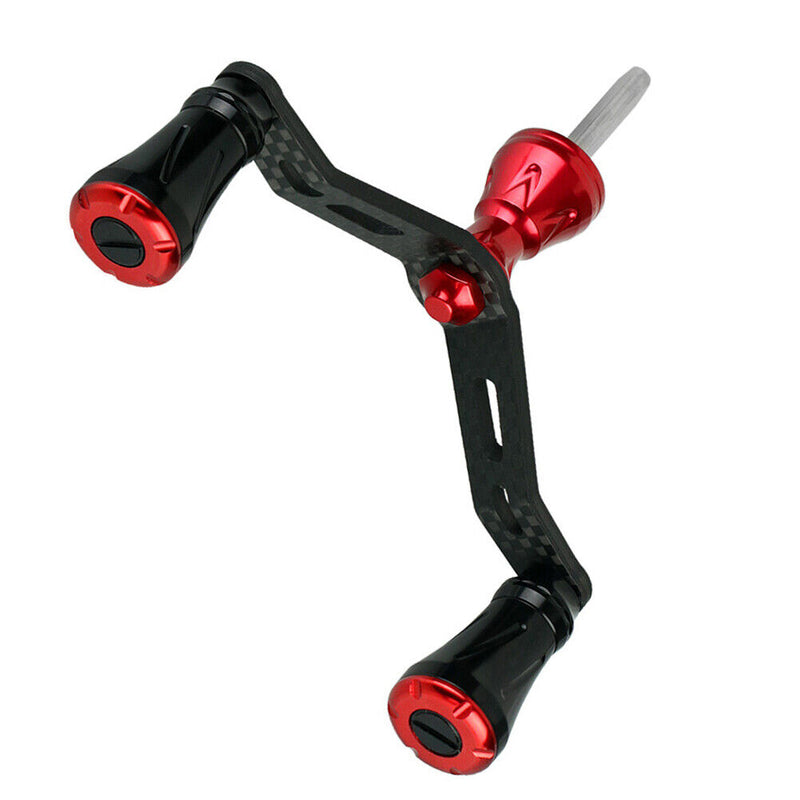 Spinning Fishing Reel Carbon Handle Wheel Rock Arms Grip Knob Tool (Red) Newly