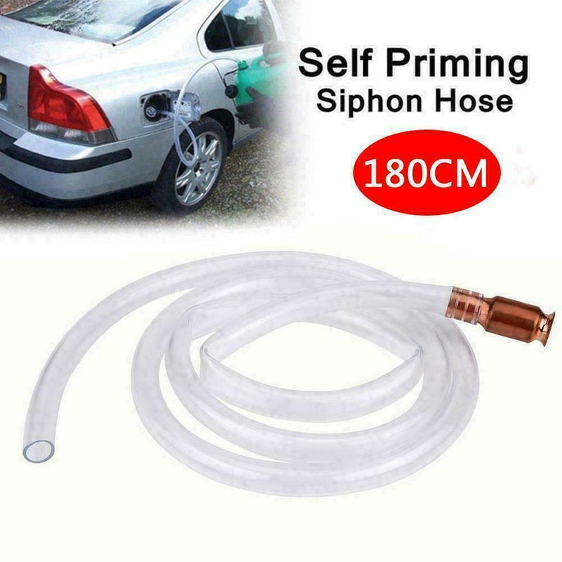 Universal Automatic Siphon Pump Oil Fuel Liquid Transfer 180CM Y8L0 Oil C6R0