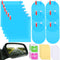12pcs Anti-glare Car Stickers Waterproof Rearview Mirror Film for Driving Newly