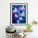 #A 5D DIY Diamond Painting Kits Star Butterflies Full Square Drill Wall Mosaic A