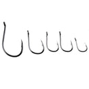 50pcs/set No.3-12 10 Types Black Nickel Fishing Hooks Fishing Accessories