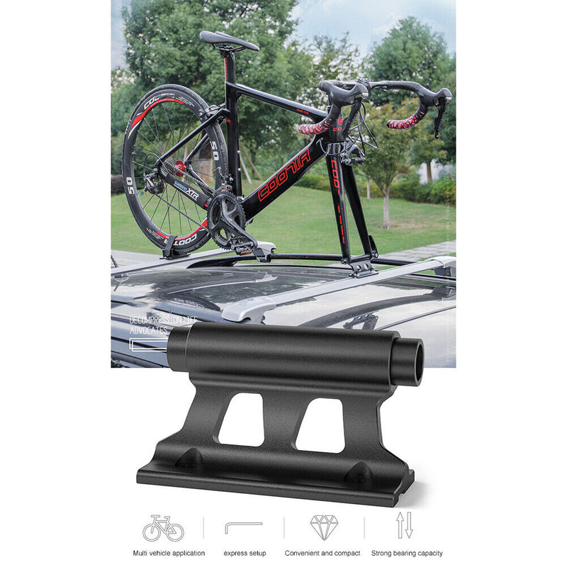 Bicycle Quick Release Thru Axle Carrier Front Fork Holder Car Roof Rack Stand