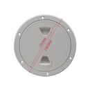 White 8 Inch Access Hatch Round Sailing Inspection Marine Boat Deck Cover Lid