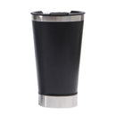 Double-layer Thermal Mug Beer Cups Stainless Steel Coffee Bottle (Black)